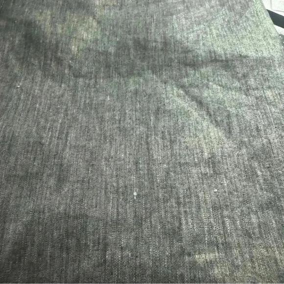 Eileen Fisher Women’s Petite Small Silver Gray Linen Front Flap Mini Skirt - Picture 8 of 9